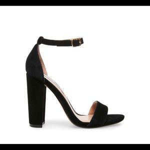 Steve Madden Carrson Black Suede Size 5.5